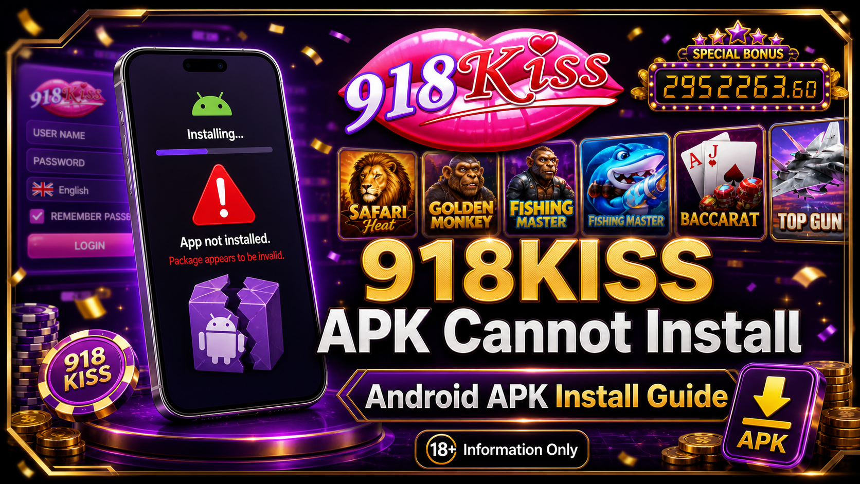 918KISS APK Cannot Install